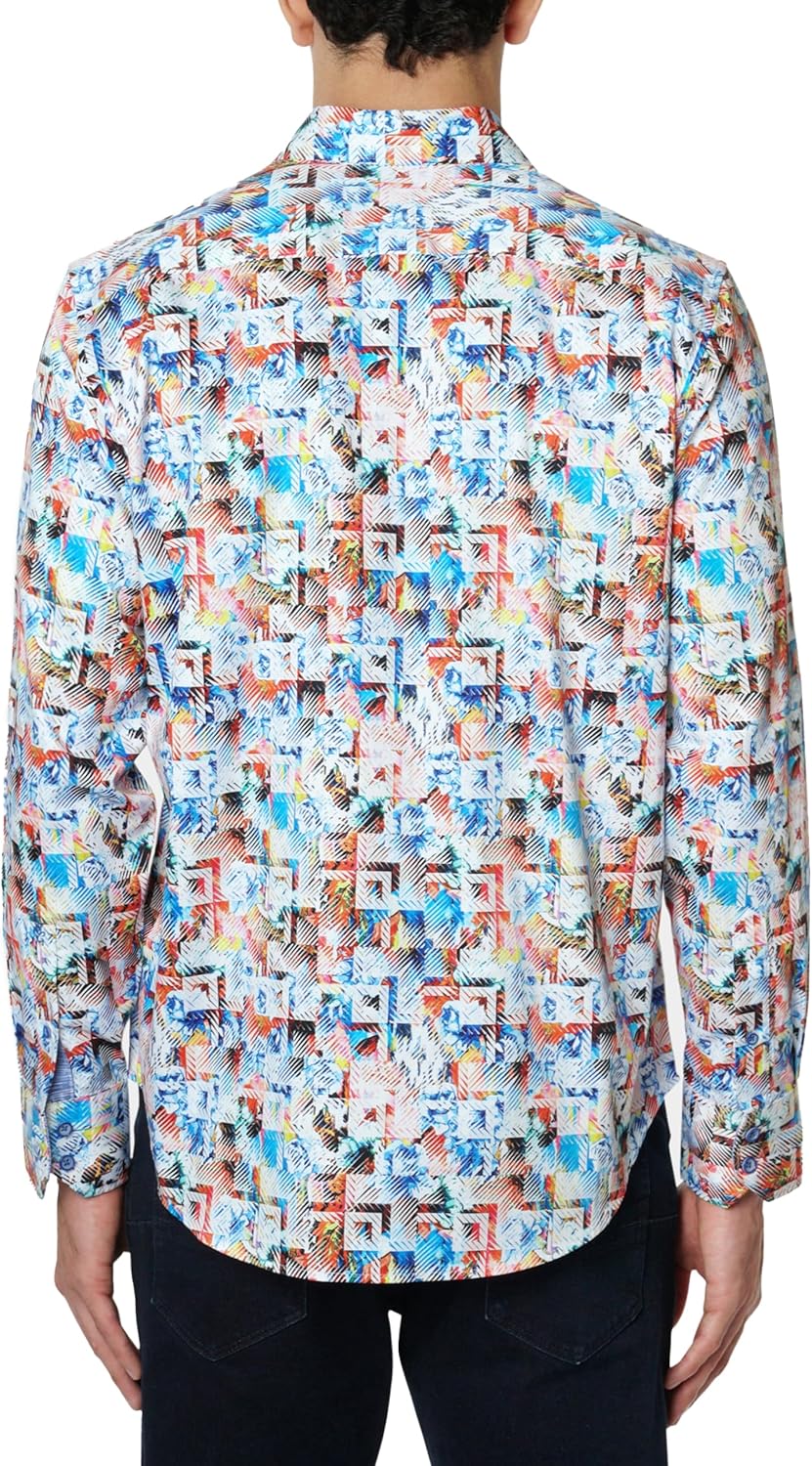 Robert Graham Mens, HARBIN Long Sleeve Woven Button Down Shirt - Image 3