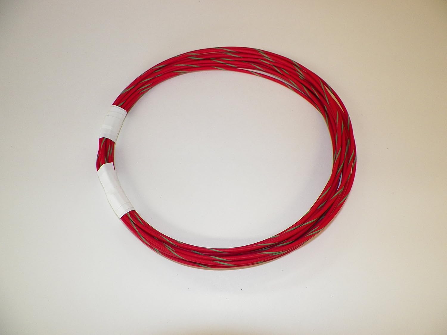 RED/Green Striped Automotive GXL Copper Wire, 16 GA, AWG, Gauge. Truck, Motorcycle, RV. General Purpose. DEFFERENT Lengths Available, Select Length Below (50 Foot Coil)