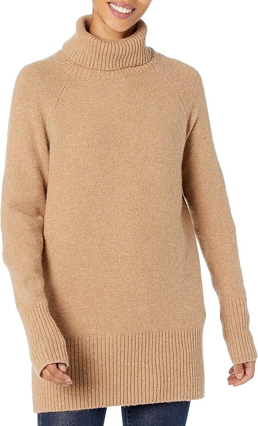 boucle turtleneck
