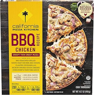 California Pizza Kitchen BBQ Recipe Chicken Frozen Pizza, Crispy Thin Crust Pizza, 14.7 OZ