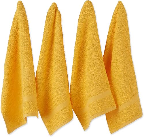 Miniatura 21 de DII - Juego de toallas para platos, colección Terry básica, diseño waffle, 15 x 26 pulgadas, azul marino sólido, 4 piezas