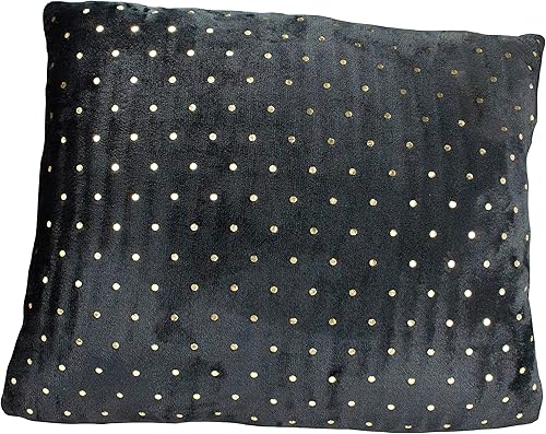 Urban Lifestyle Almohada jumbo de lámina dorada, color negro