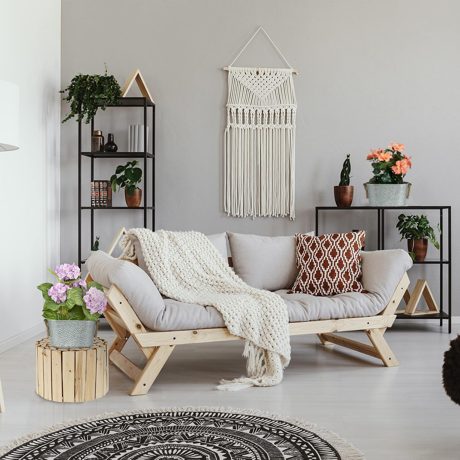 Relaxdays 2X Zink Planters in 2 Sizes, Silver, 13.5x27x15cm