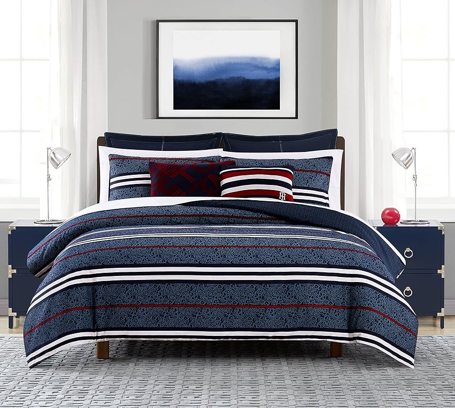 トミーヒルフィガー クィーンサイズ 掛け布団