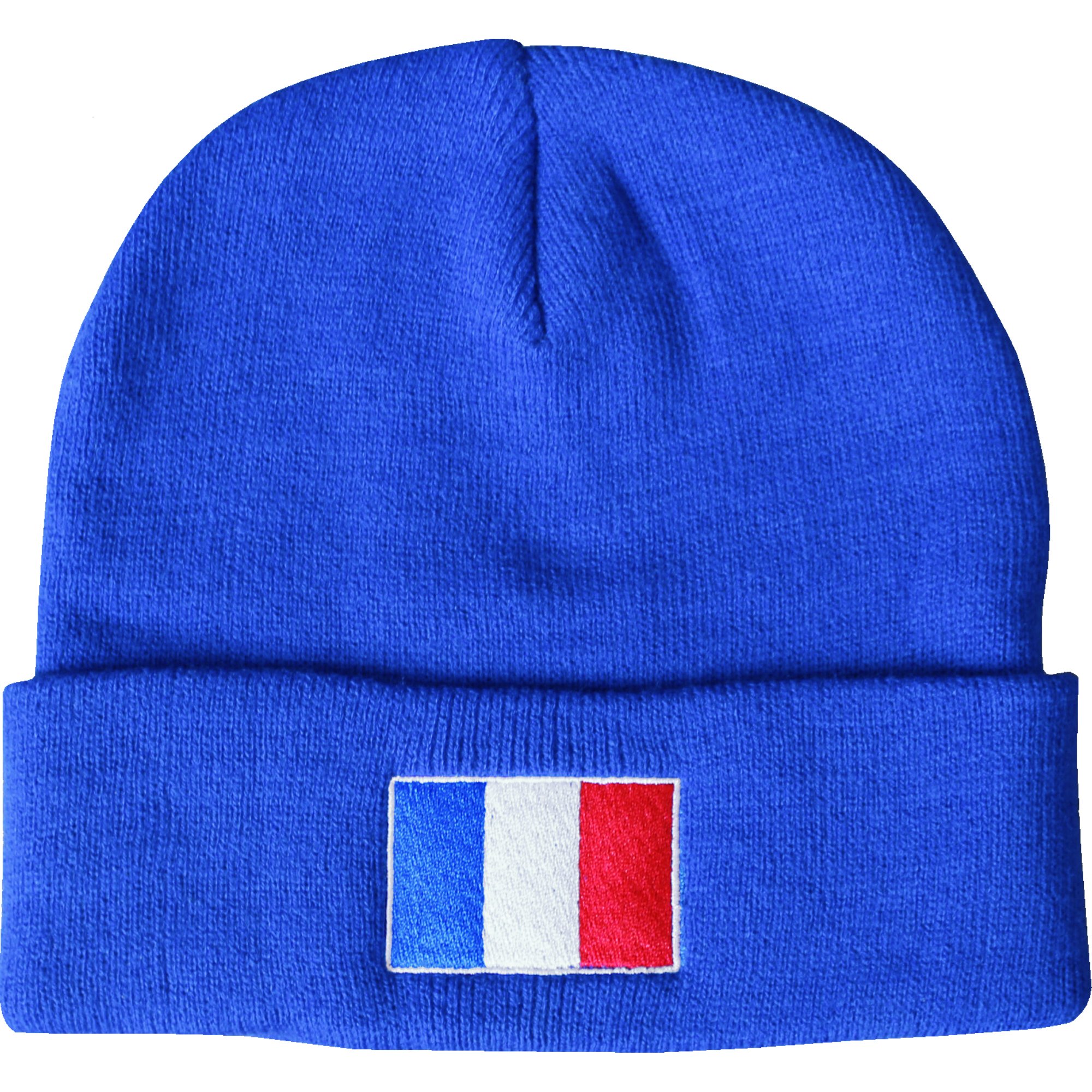 TeddyT's Men's France Blue Thermal Sports Beanie Hat