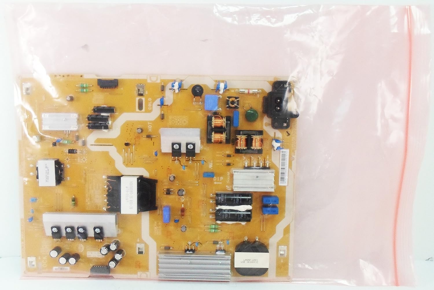 Samsung BN44-00873A Power Supply Unit packaged in an anti-static bag.
