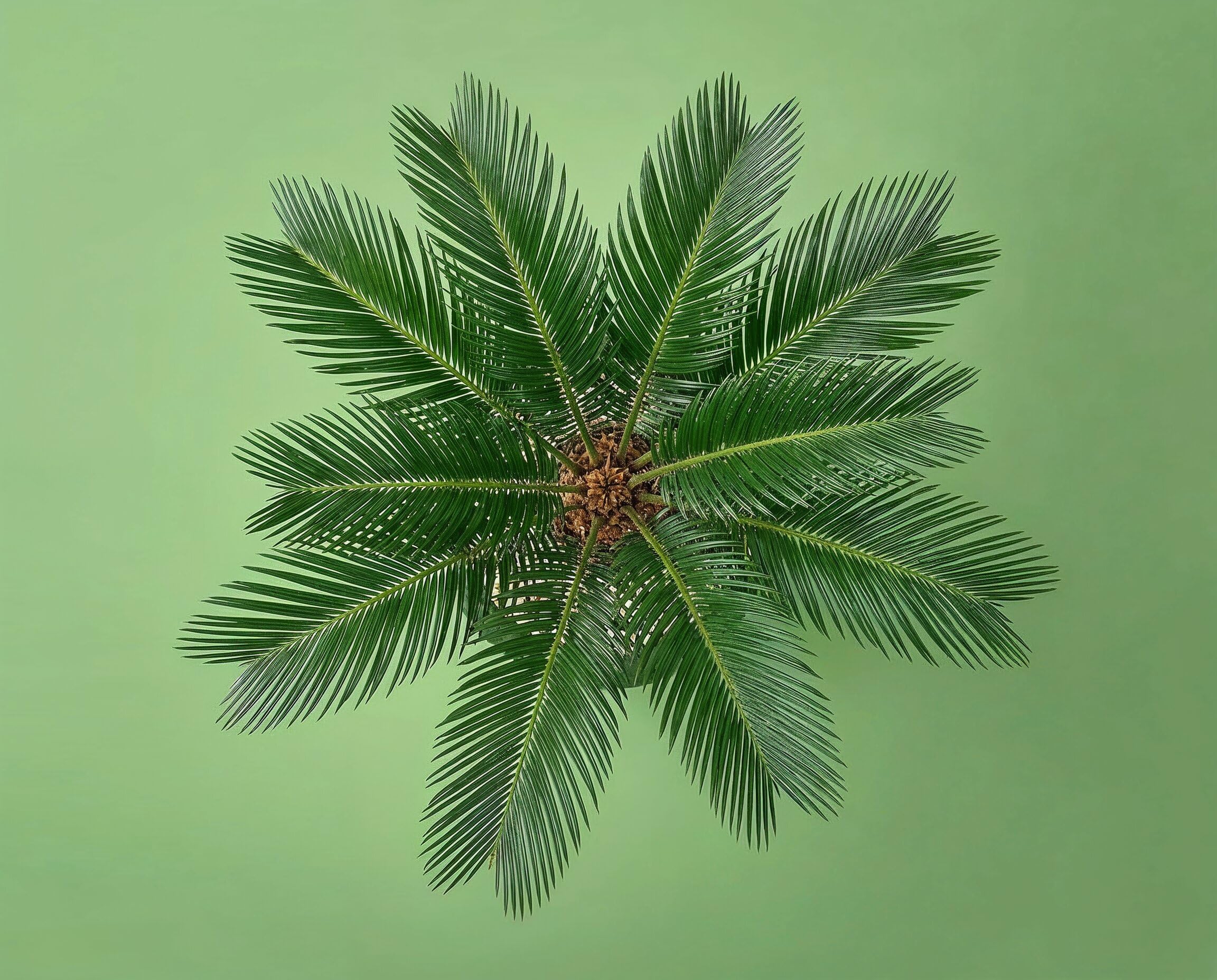 Cycas revoluta Palmfarn - Urzeitpflanze mit palmenartiger Blattkrone - pflegeleichte exotische Zimmerpflanze - robuste Cycadee aus Japan im 17 cm Topf, ca. 55 cm