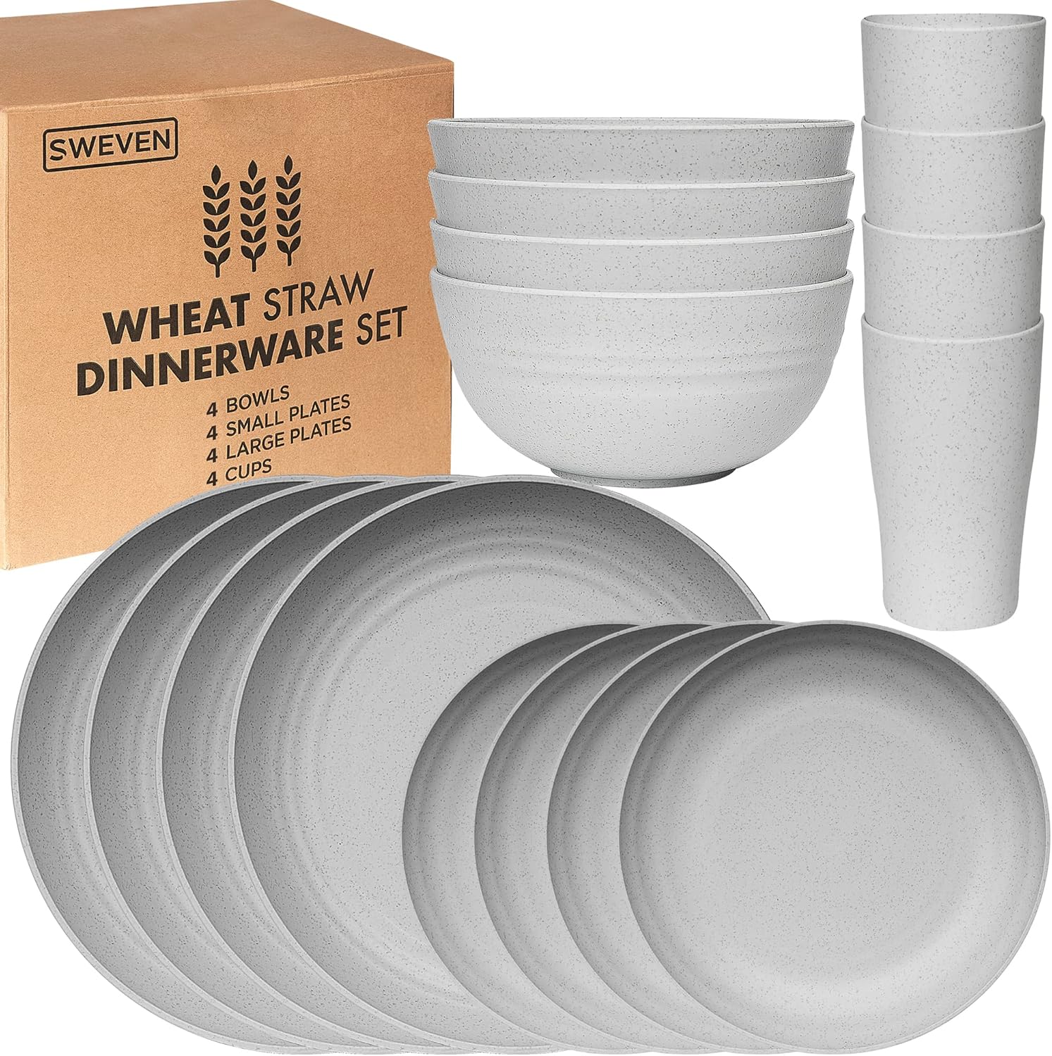 Wheat Straw Dinnerware Sets Unbreakable Dinnerware Sets Dishwasher Microwave