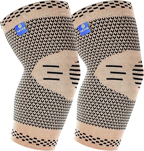 ABYON Codera de compresión de grado médico (paquete de 2) Codera para tendinitis y codo de tenista, artritis, codo de golf, transpirable y de apoyo,