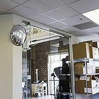 Vista 5 de 18” Espejo convexo acrílico de seguridad exterior y de punto ciego para estacionamiento, garaje, tienda, almacén, oficina y más - Vision Metalizers