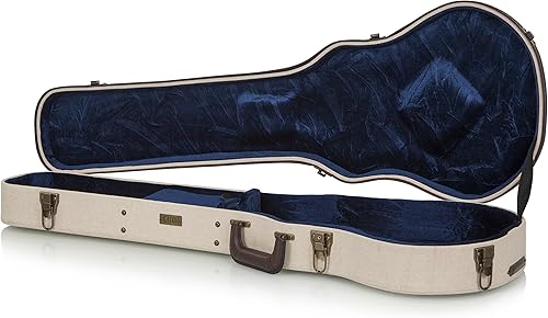 Miniatura 9 de Gator Cases Journeyman Series Deluxe - Funda de madera para guitarras Gibson Les Paul (GW-JM-LPS), color beige