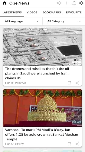 One News - Latest & Short News in 60 words