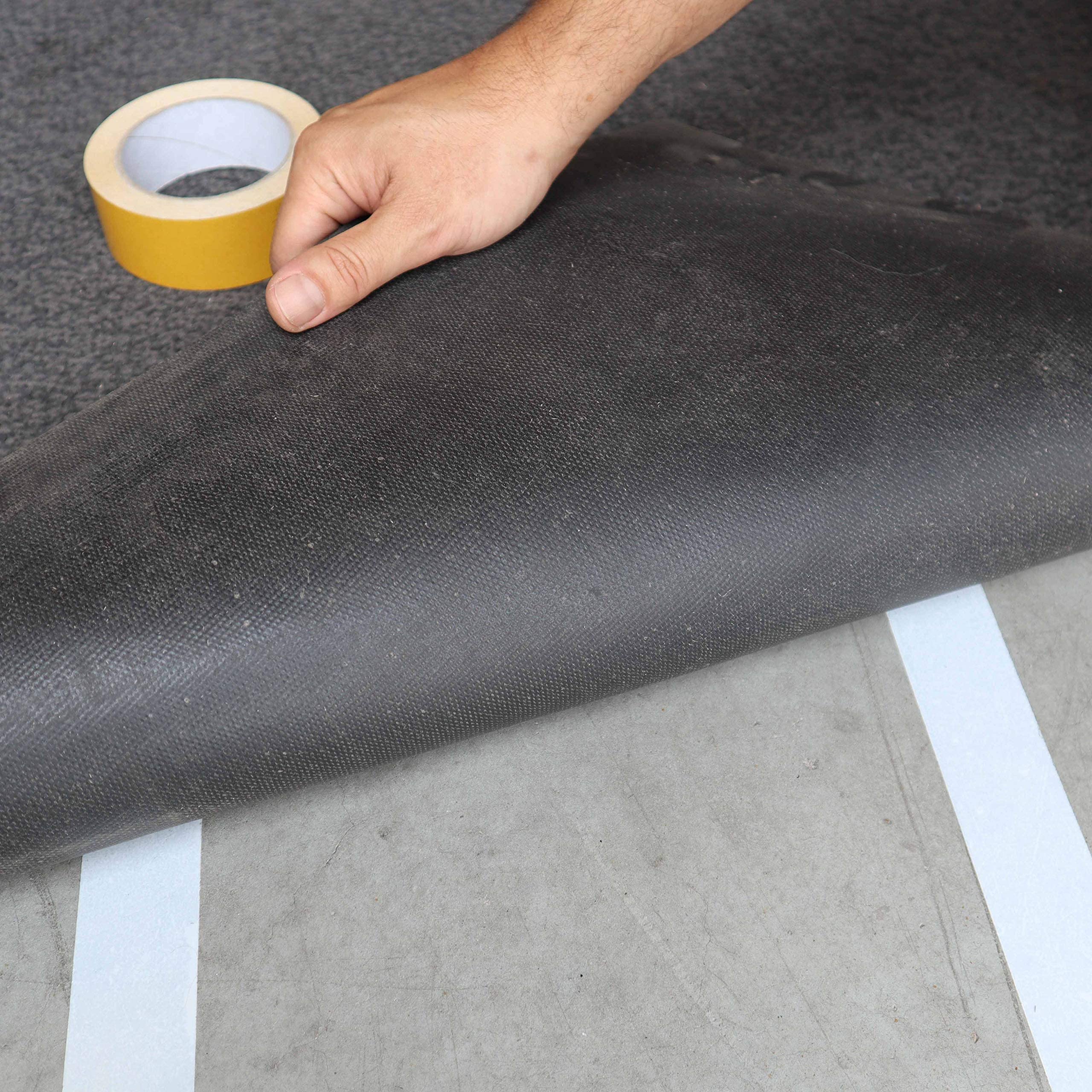 gws 36 Rollen Doppelseitiges Verlegeband, Stark klebendes Teppichband für Teppich & PVC-Böden, Profi-Qualität, je Rolle 25 m x 50 mm