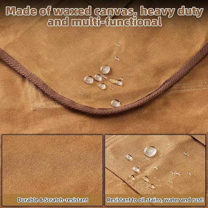 Delantal encerado para carpintería impermeable para hombre miniatura 5