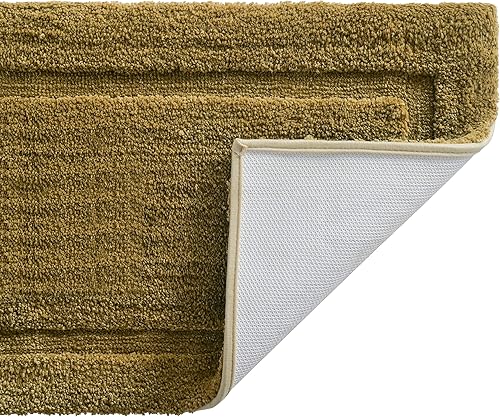 Miniatura 1 de TOMORO Tapete de baño de microfibra antideslizante  Extra absorbente y de secado rápido, con respaldo impermeable, de lujo, para puerta de hotel y