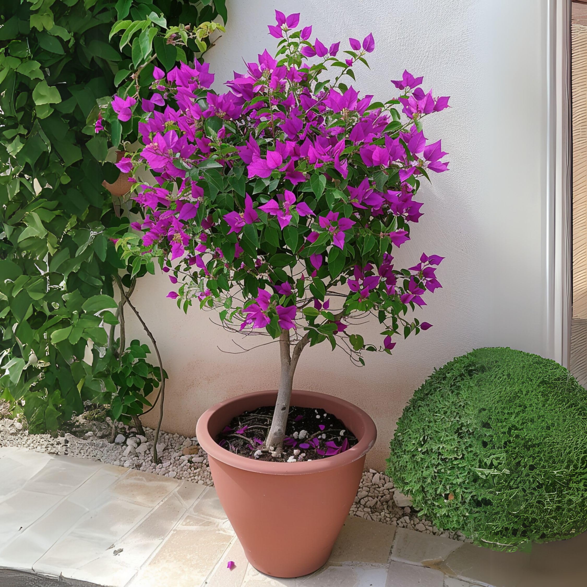 Plant in a Box - Bougainvillea 'Alexandra' - Bougainvillea auf Stiel - Lila  Blten - Gartenpflanze - Topf 17cm - Hhe 50-60cm : Amazon.de: Garten