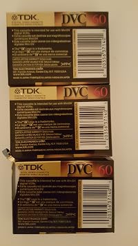 كاسيت فيديو رقمي صغير Tdk (كاسيتات عبوة 3)