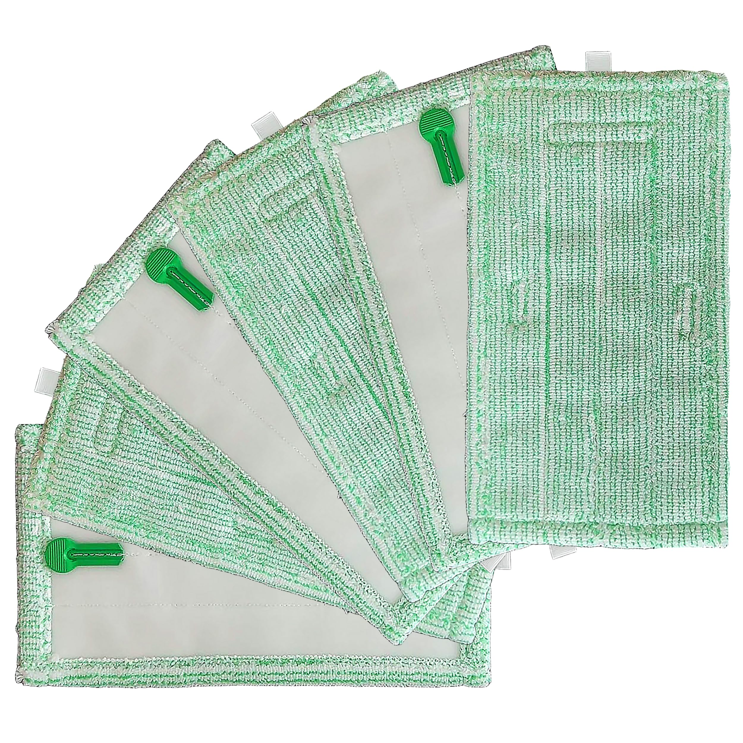Panni Pulilava per Folletto SP600 SP600S Panno Lavapavimento in Microfibra Morbido adatto Parquet - Verde 6pcs
