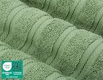 American Soft Linen 6 Ensemble de serviettes en pièces, 2 Serviettes de bain 2 Serviettes à main 2 Vaisselle, 100% Serviettes turques en coton pour salle de bain, ensembles de serviettes vertes