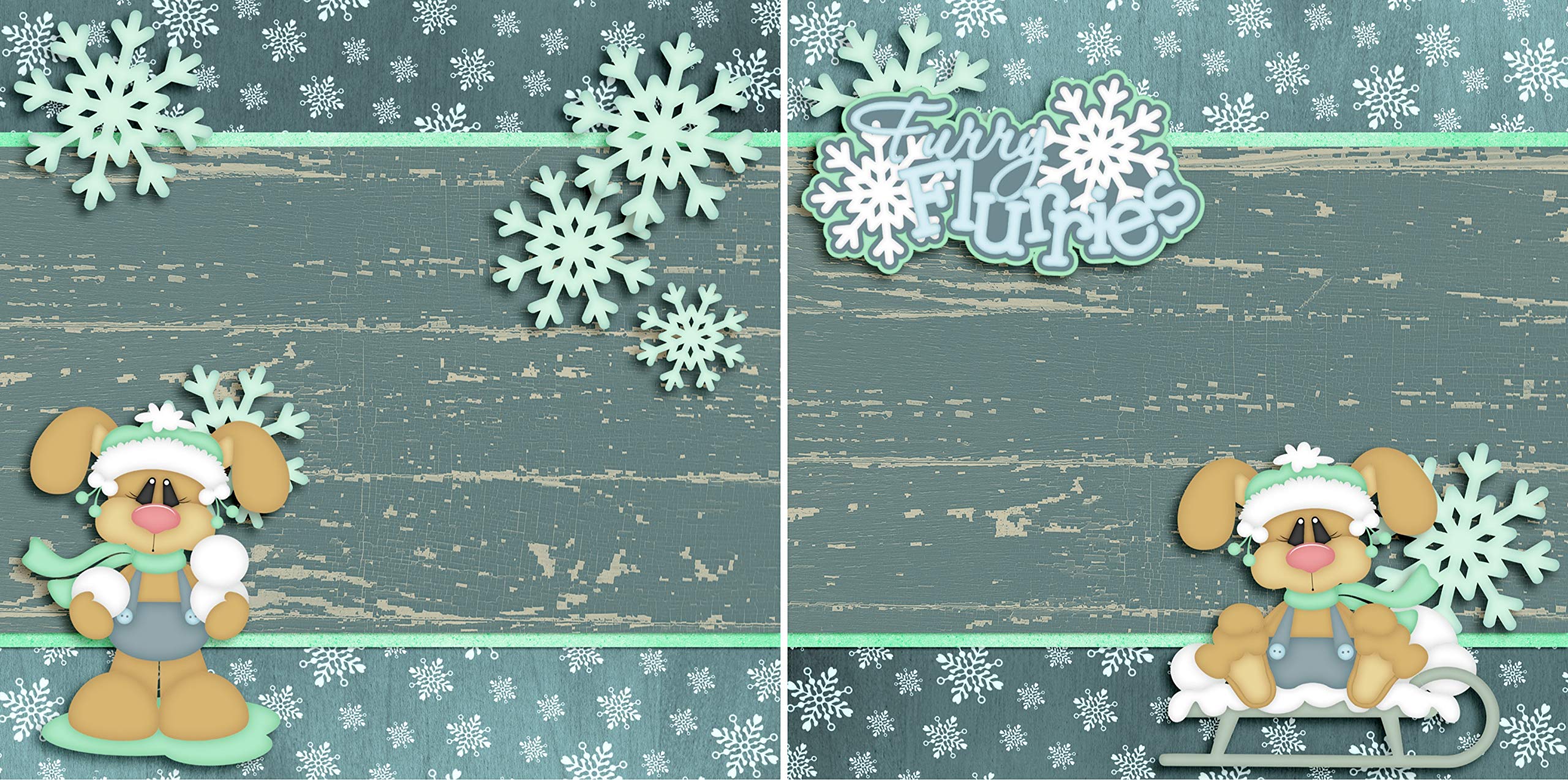 Spirit Of Christmas Scrapbook-Set – 5 Doppelseitige Layouts, 10 Seiten, Fertig Zum Befüllen