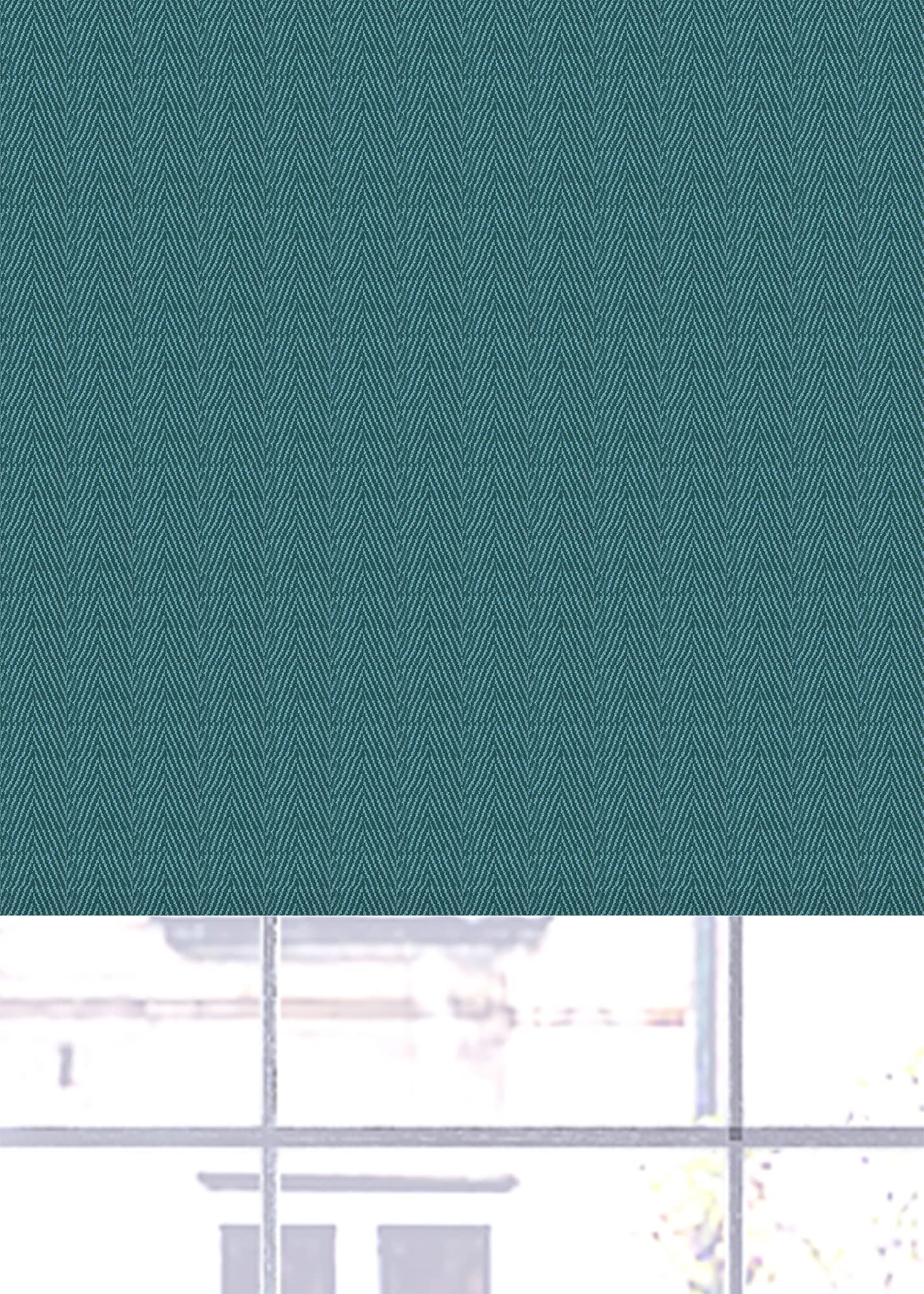 Lister Cartwright Blackout Roller Blinds Windows Child Safety Herringbone Effect Made to Measure(Teal, 180 cm Width x 140 cm Drop)