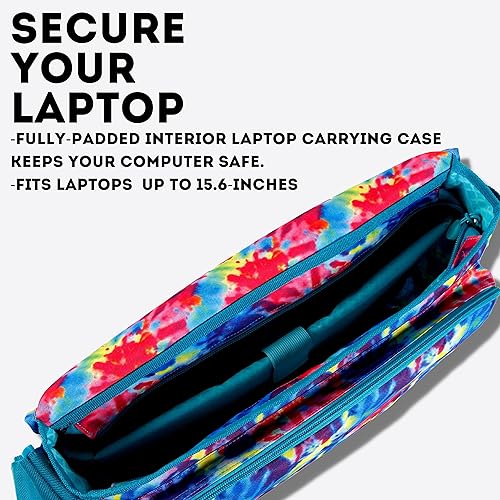 Miniatura 3 de J World New York Thomas - Bolsa de mensajero para computadora portátil para mujeres y hombres, bolsa de libros para niños