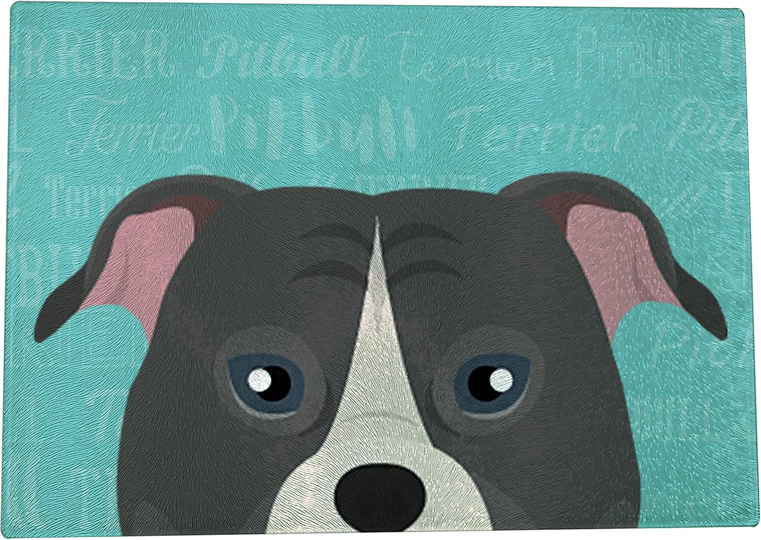 Adorable Dog Breed Design Glass Cutting Board (11"x15", Chihuahua)