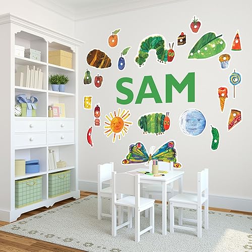 Oliver's Labels Calcomanía de Pared Personalizada Premium de Tamaño Real para Decoración de Habitación de Niños - Despegar y Pegar, Extraíble (The