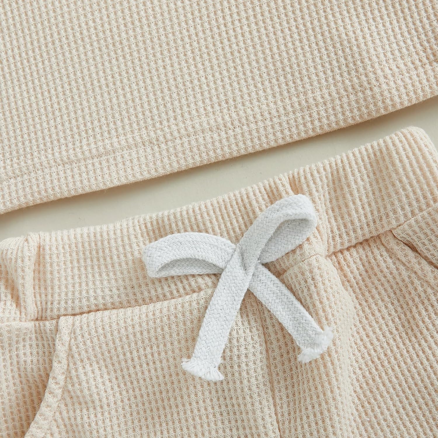 Toddler Baby Boy Fall Winter Clothes Mama's Boy Outfits Letter Waffle Knitted Sweatshirt Tops and Casual Pants Set - Image 7