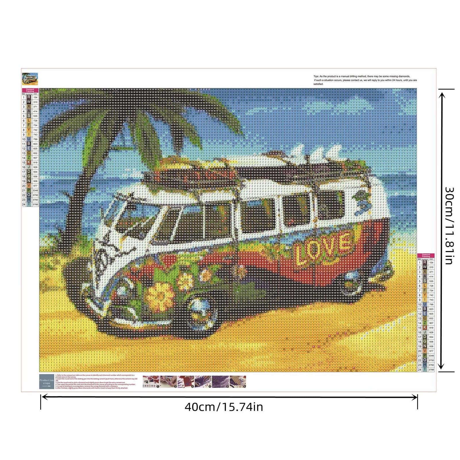 5D Diamond Painting kit Completo Drill Ocean Wave Tramonto 20x30cm Pittura diamante 5d fai da te, Adulti DIY Cristallo strass ricamo a punto croce