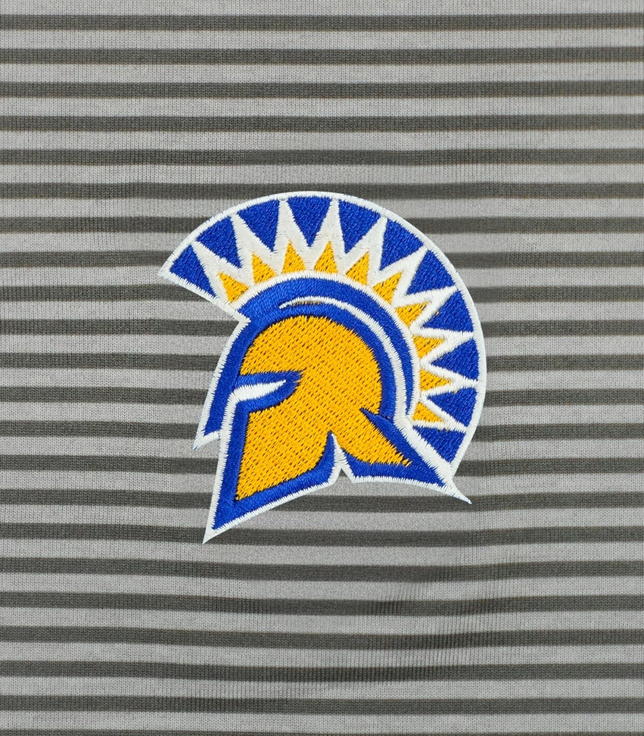 Vantage Apparel メンズ カレッジ モイスチャーウィッキング プレミアム ストレッチ フィット ストライプ ポロ