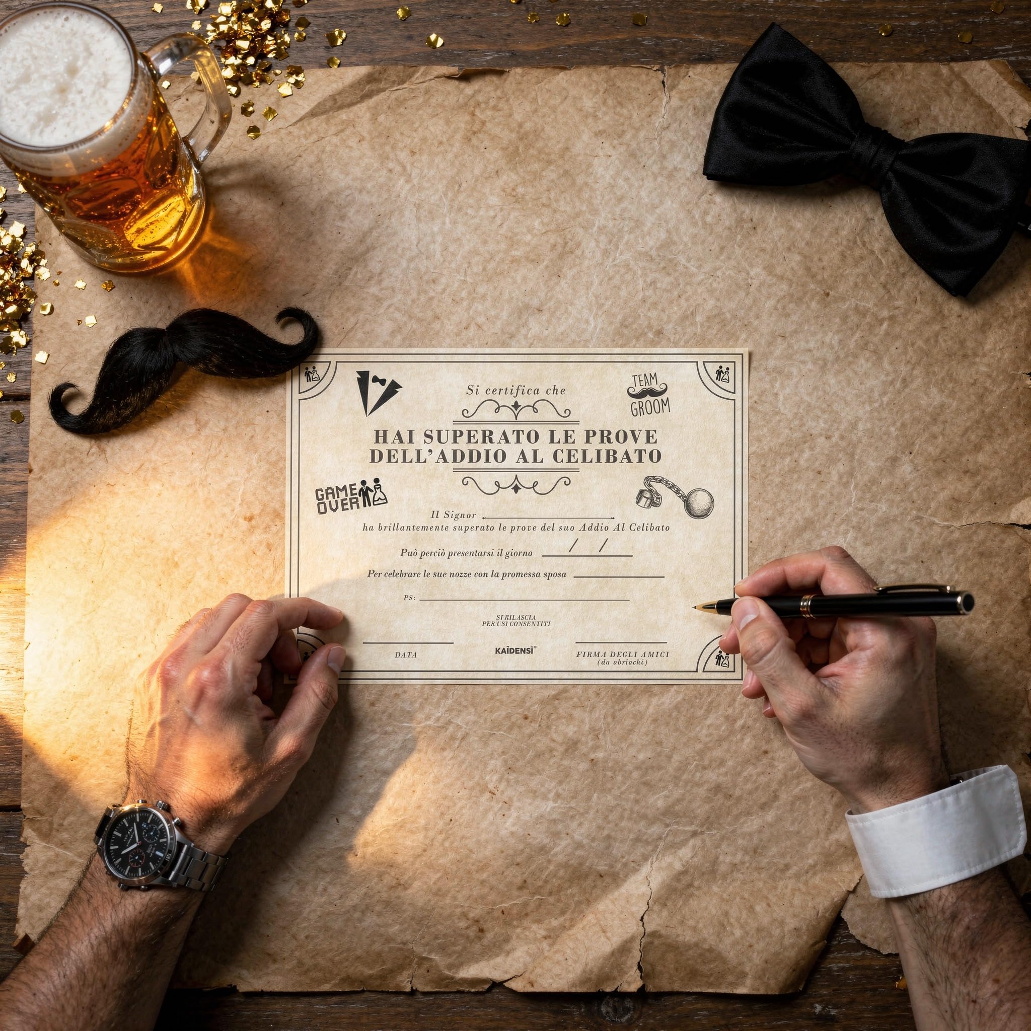 Happium Confezione da 10 articoli per feste di addio al celibato – occhiali da sposa alla rinfusa per lo sposo di squadra