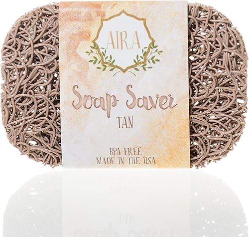 Miniatura 36 de Aira Jabonera - Jabonera y Soporte - Soporte para Ducha y Baño sin BPA - Drena el Agua, Circula el Aire, Extiende la Vida del Jabón - Fácil de Pez