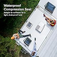 Vista 4 de Camco 25071 14" x 14" Aire acondicionado universal para techo Juego de Juntas