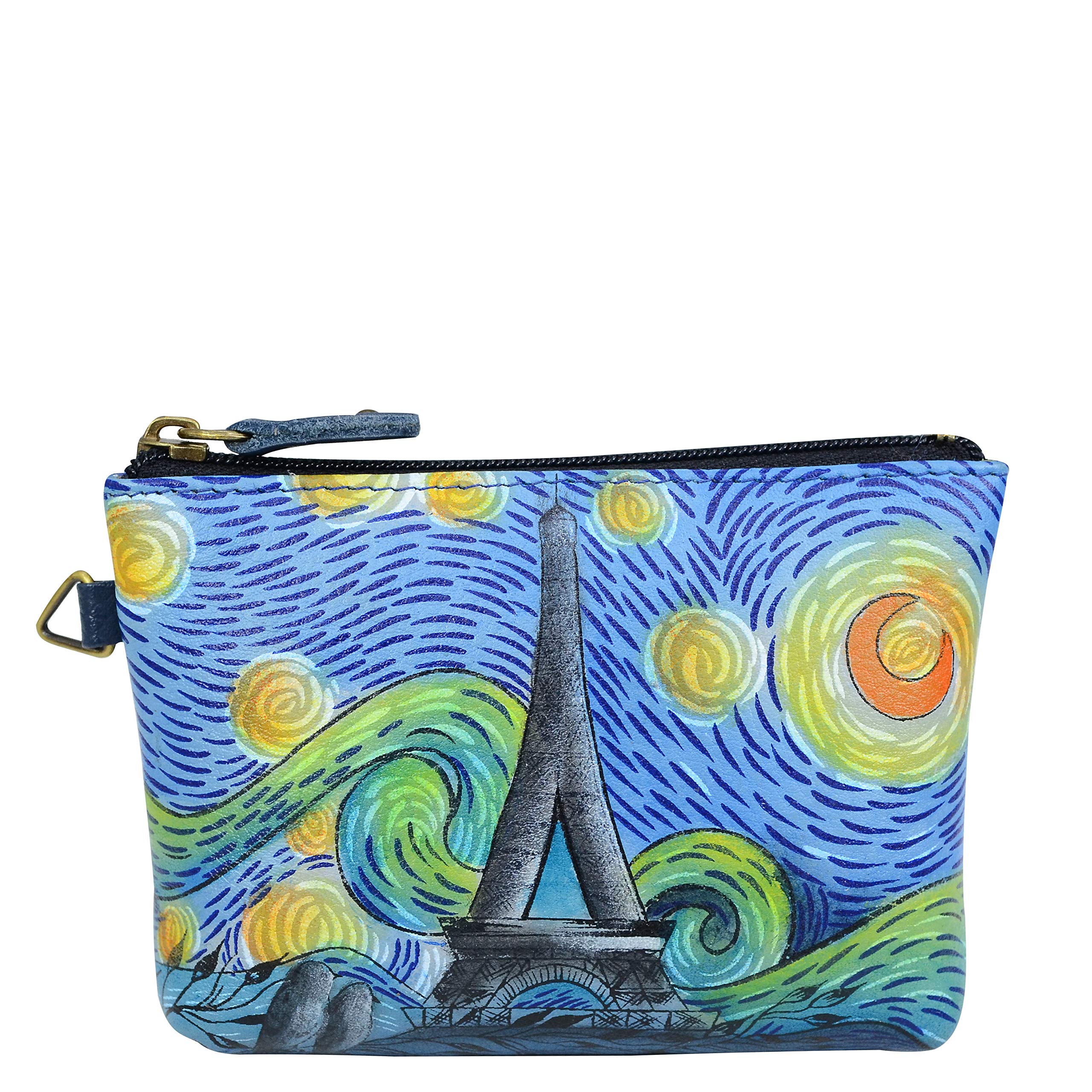 Anna by Anuschka Women's Hand Painted Leather Coin Pouch Purse