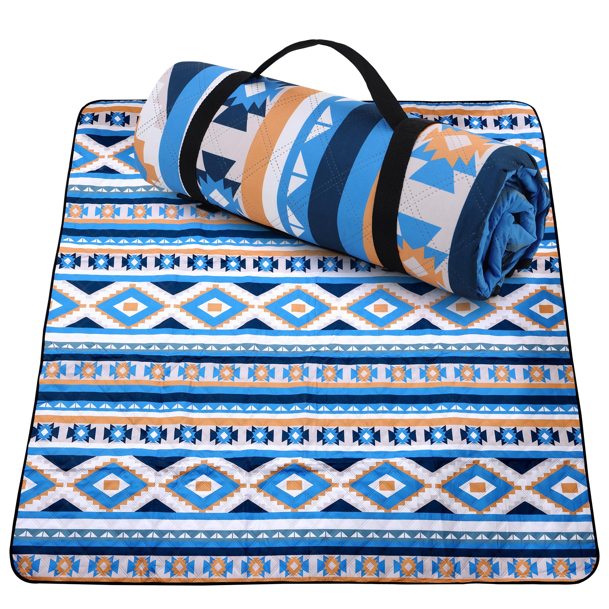 Grande couverture de pique-nique imperméable et résistante au sable portable pour la famille, les amis, les enfants, tapis de pique-nique lavable en machine pour camping, fête, herbe, plage parc, aire