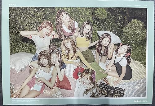TWICE - TWICETAGRAM 1er álbum oficial Unfolded Poster en tubo (tipo B)
