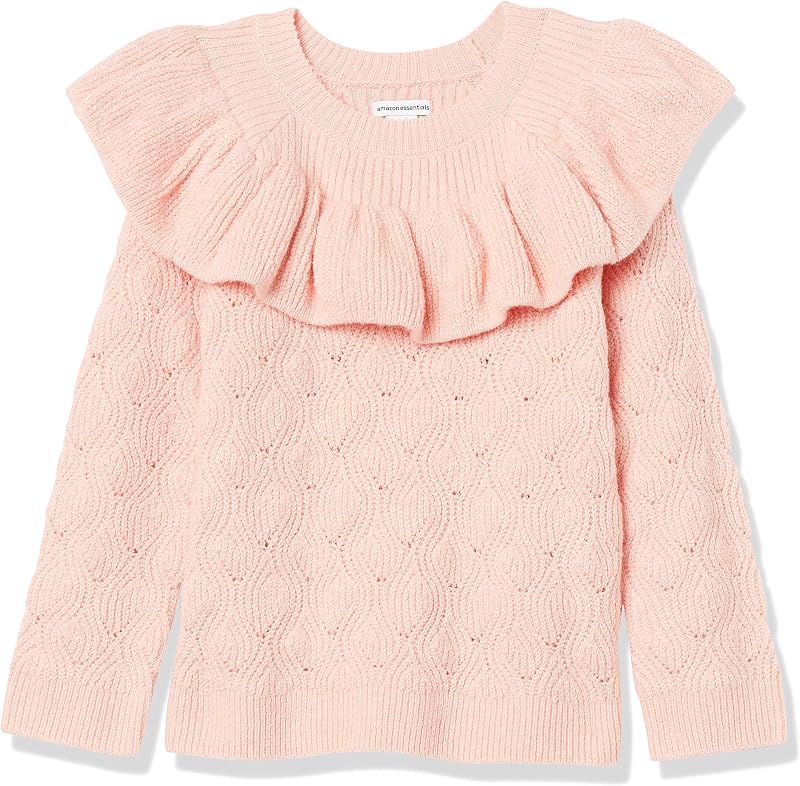 Girls and Toddlers' Soft Touch Ruffle Pullover Sweater