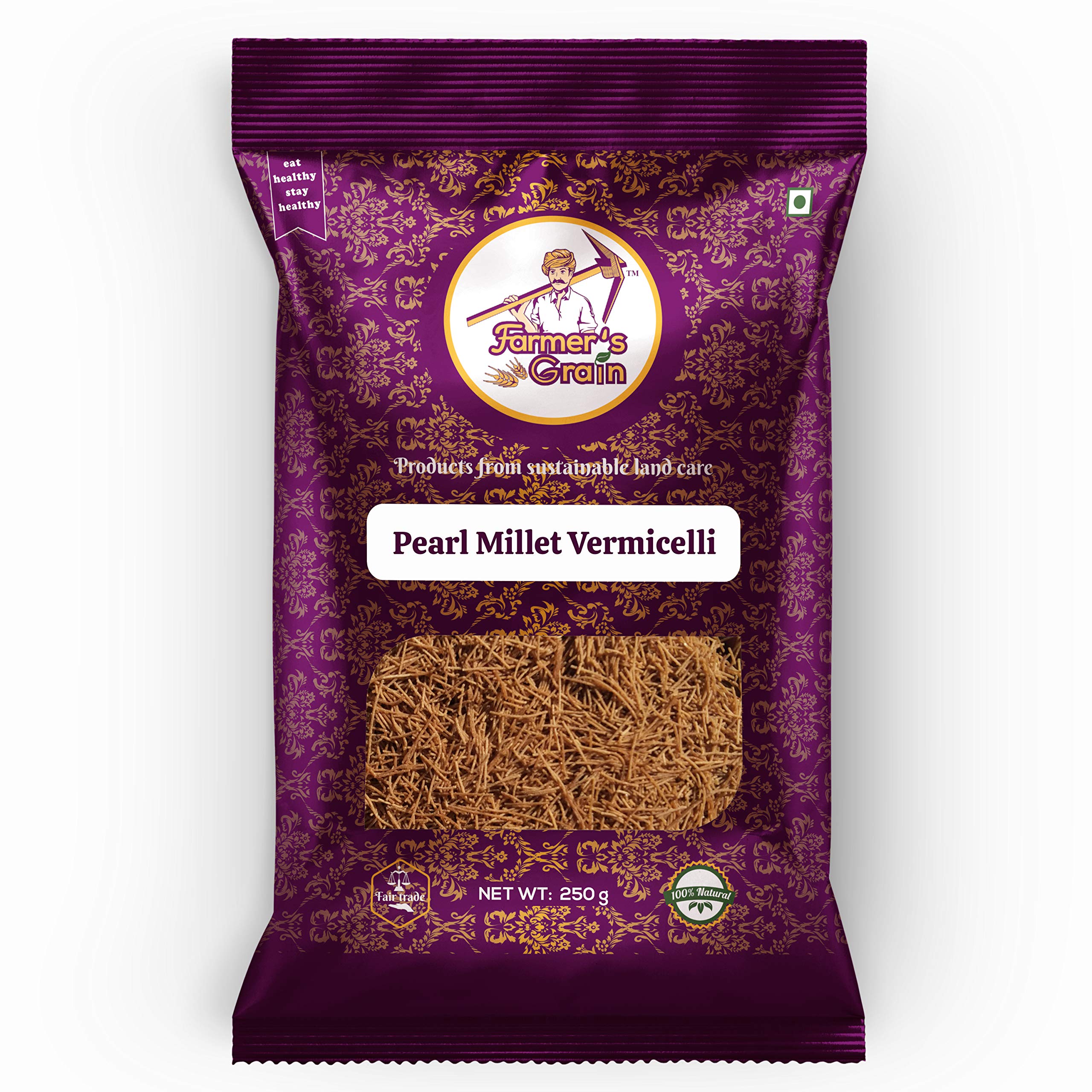 Farmers Grain Pearl Millet Vermicelli (250 Gram) (Pack of 2 ) (B08L3VR43R) Amazon Price History, Amazon Price Tracker