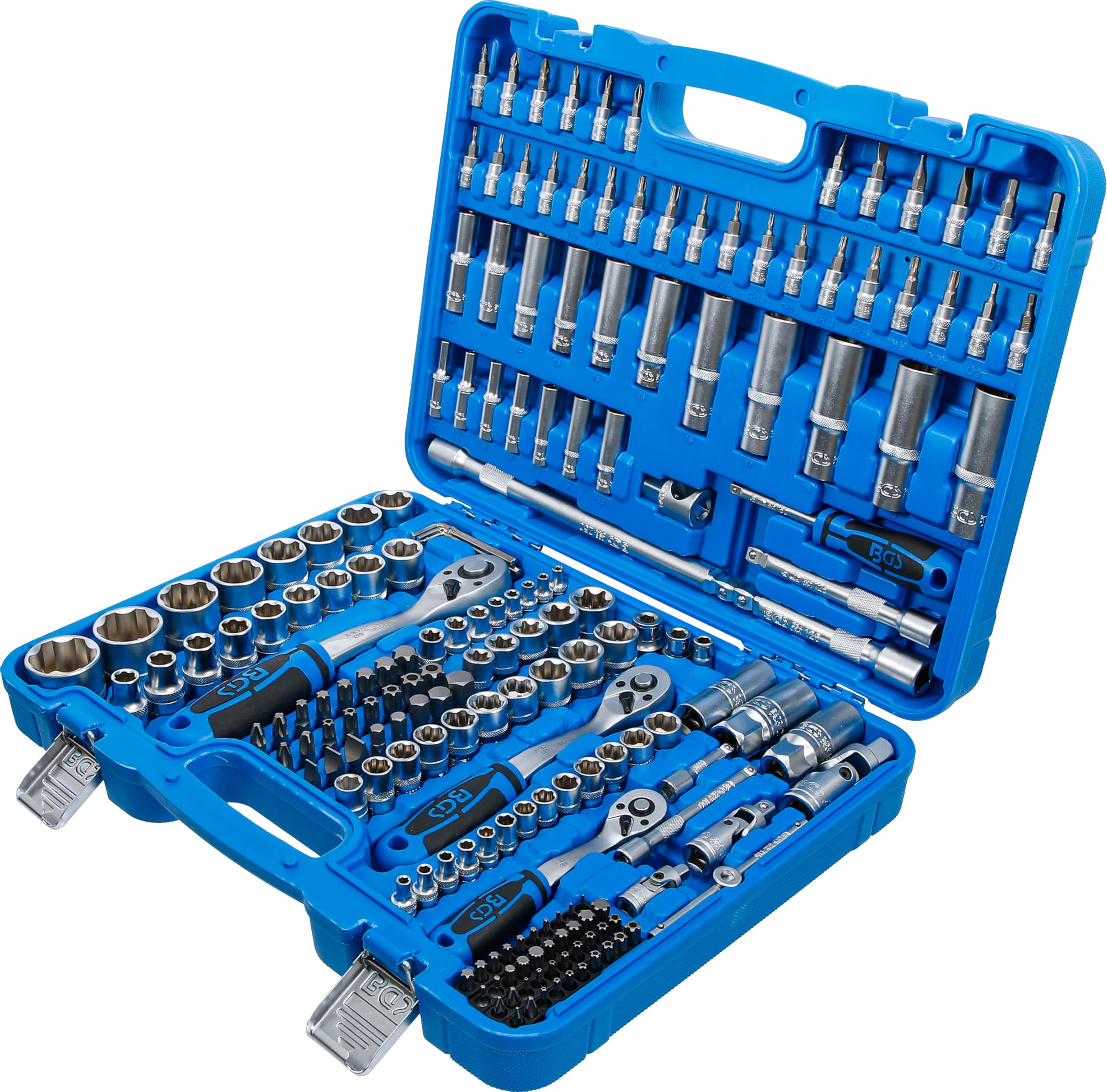 BGS 2292 | Juego de llaves de vaso Super Lock | entrada 6,3 mm (1/4") | 10 mm (3/8") / 12,5 mm (1/2") | 192 piezas