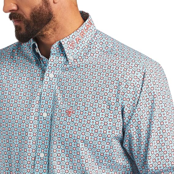 Ariat Solid Twill Classic Fit Shirt - Men's Long Sleeve Western Button-Down