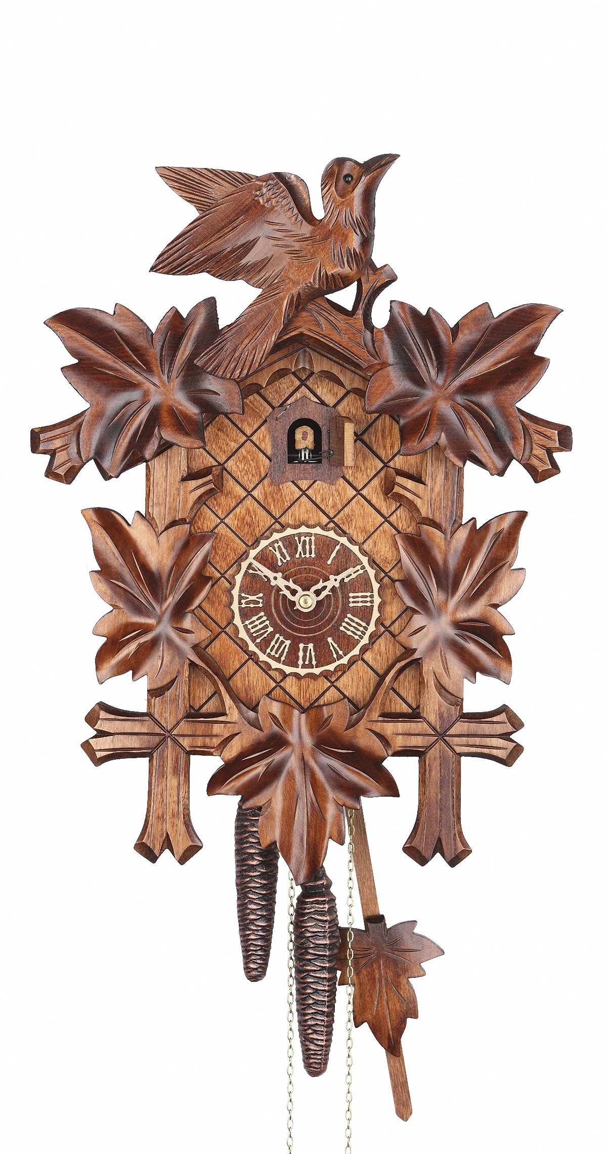 Reloj cucú tradicional Trenkle de 8 días un regalo exclusivo de artesanía en nogal