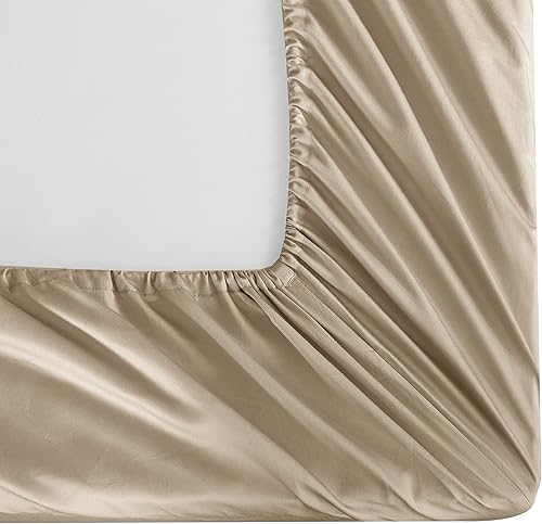 Miniatura 4 de CASA BOLAJ DESIGNED TO DREAM Casabolaj - Juego de sábanas de 4 piezas, 100% algodón egipcio, satén de lujo de 400 hilos, suave, premium, elegante,