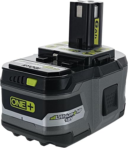 Miniatura 3 de Ryobi P164 Paquete de 2 baterías de iones de litio P193 de 6.0 amperios hora de 18 V con indicador de combustible integrado