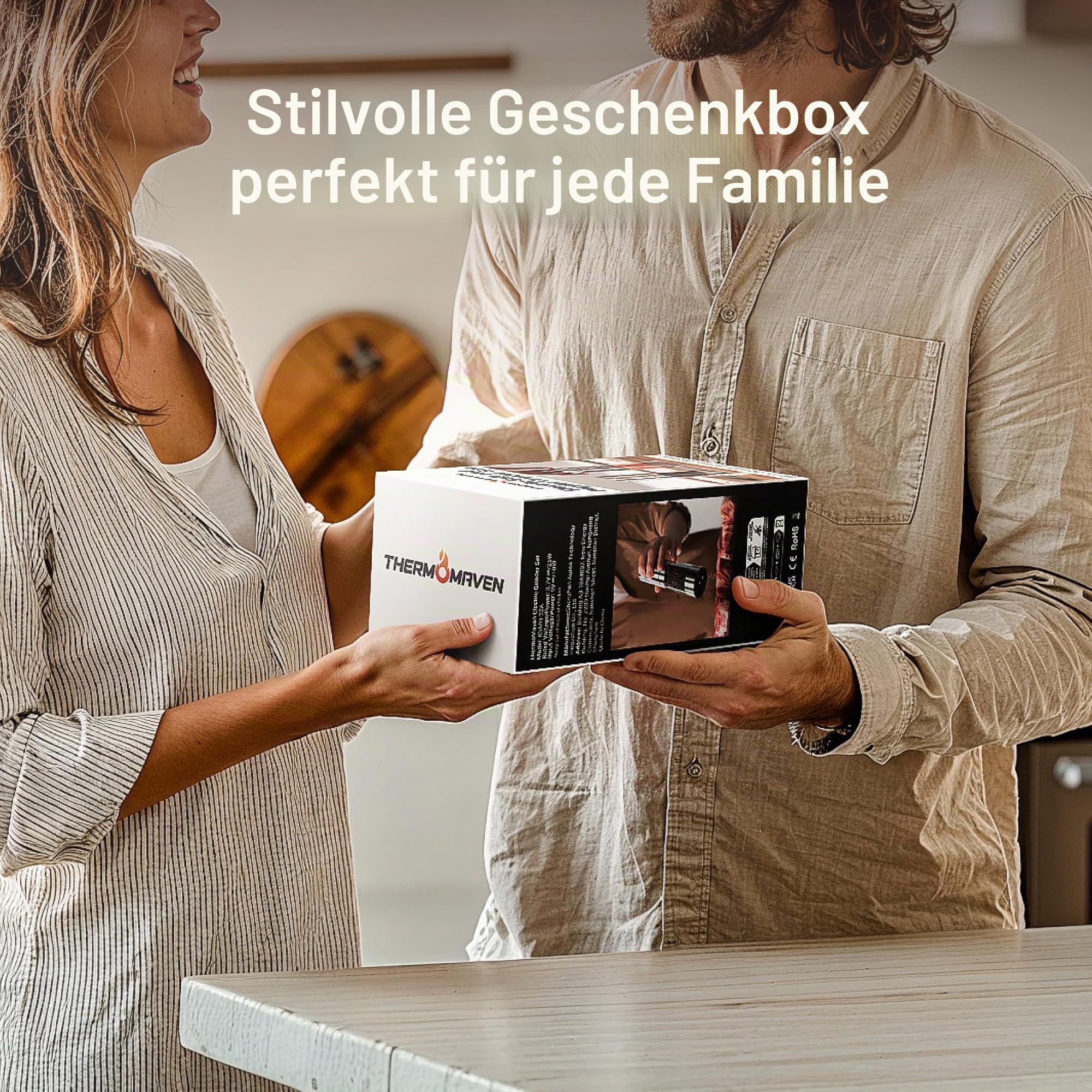 ThermoMaven Elektrisches Salz- und Pfeffermühlen-Set, 110 ml, wiederaufladbar, automatisch, mit 6 einstellbaren Mahlgraden, elektrischer Salz- und Pfefferstreuer, LED-Beleuchtung, Gun Grey