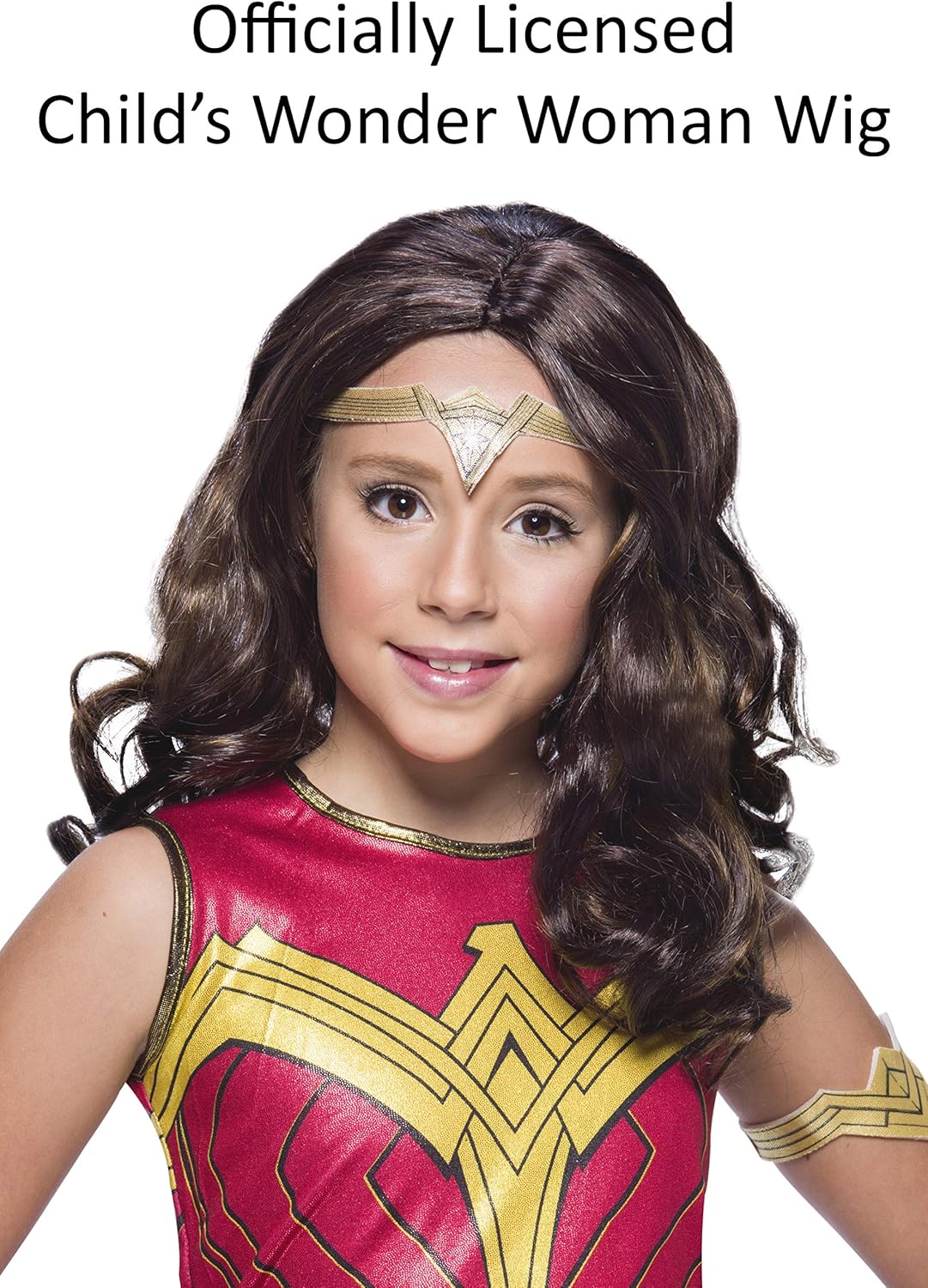 Rubie's Girl's DC Comics WW84 Wonder Woman Costume Wig, One Size (201652) : Clothing, Shoes & Jewelry