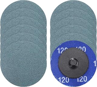 12 Pcs Zirconia Quick Change Sanding Discs 2", 120 Grit