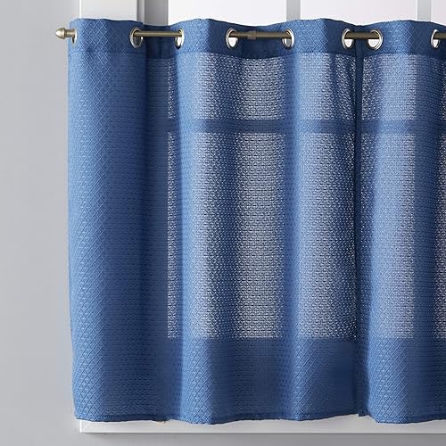 Miniatura 2 de SKL Home Trio - Par de cortinas de 56 x 24 pulgadas, color azul mezclilla