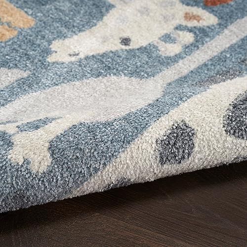 Miniatura 7 de Nourison Astra - Alfombra infantil lavable a máquina, multicolor, de 4 x 6 pies, fácil de limpiar, no se desprende, para dormitorio, sala de estar,