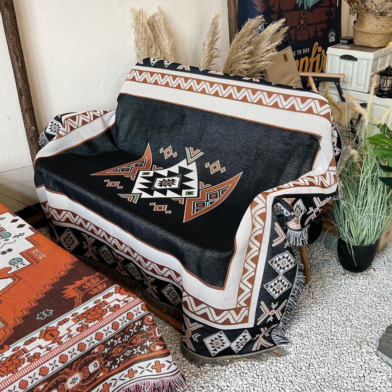 Manta Azteca Nativa Americana, Decoración Bohemia Del Suroeste, image size:1600x1600